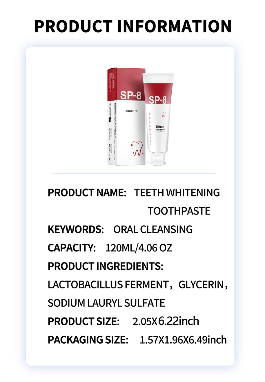 SP-8 Probiotic Toothpaste - HaiyiBeauty