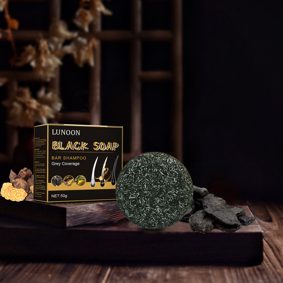LUNOON Black Hair Soap - HaiyiBeauty