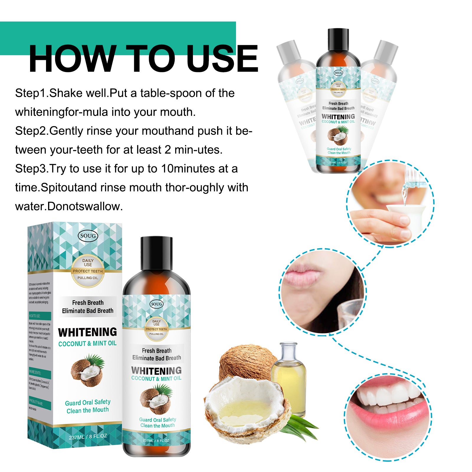 SOUG Coconut Mint Mouthwash