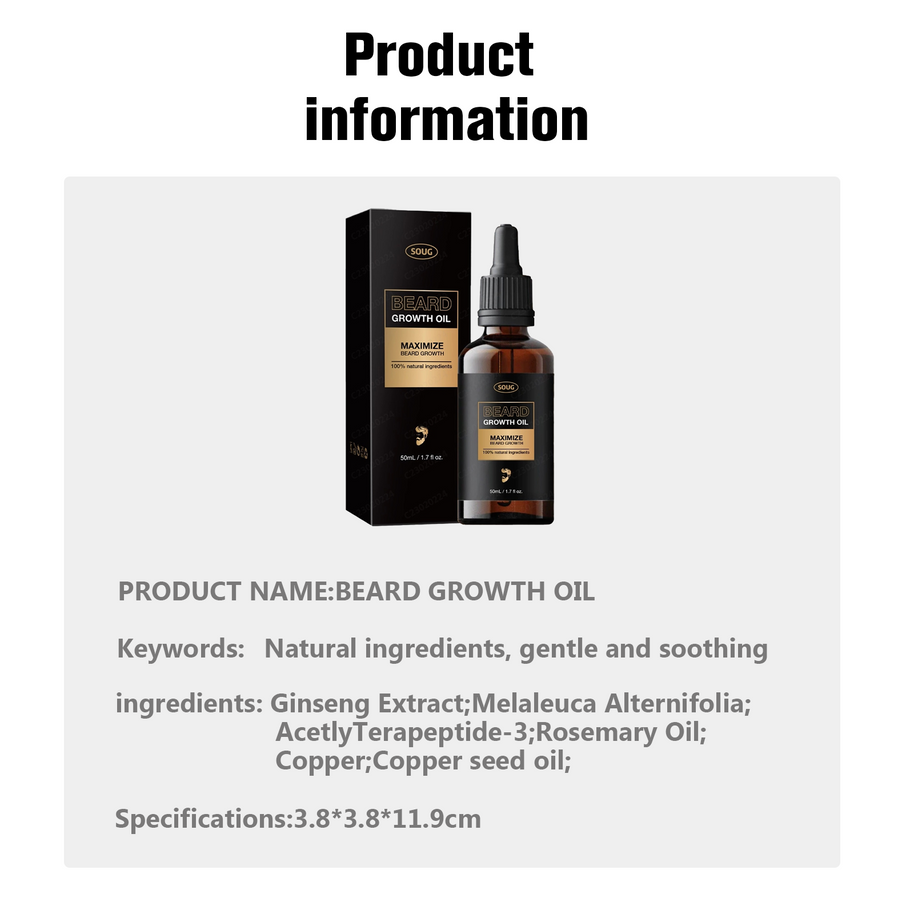 SOUG Beard Growth Oil - HaiyiBeauty