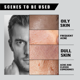 LUNOON Men's Oil Control Anti-Acne Facial Cleanser - HaiyiBeauty