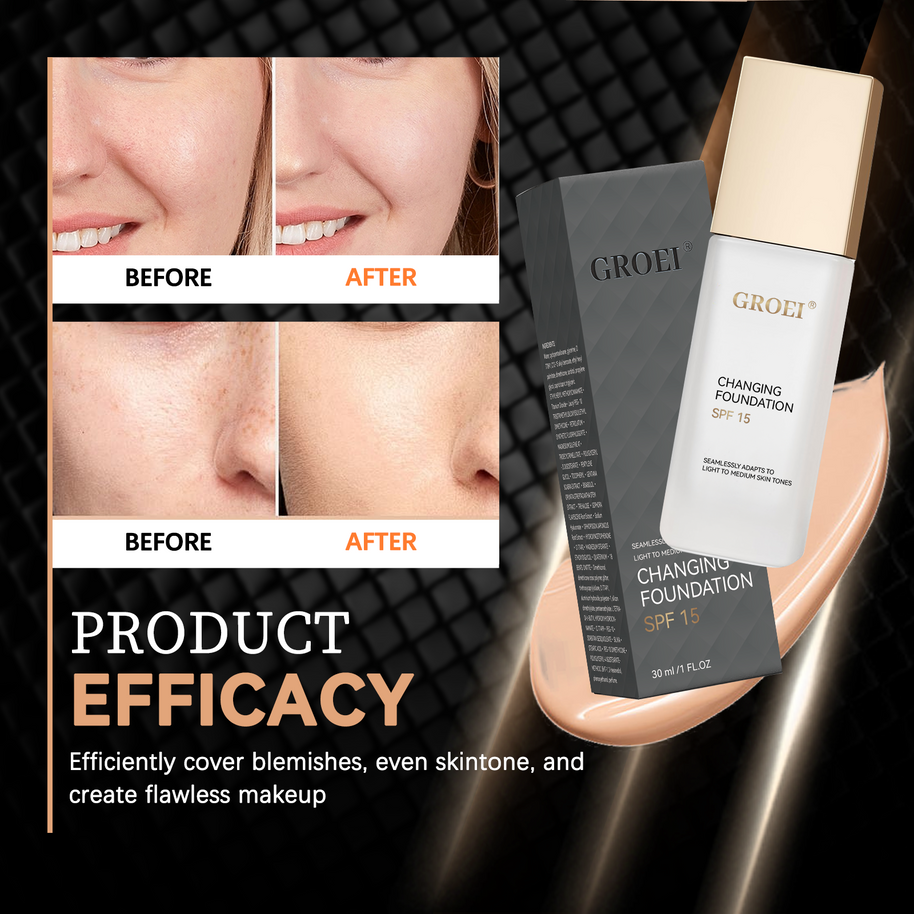 GROEI Color Changing Liquid Foundation - HaiyiBeauty