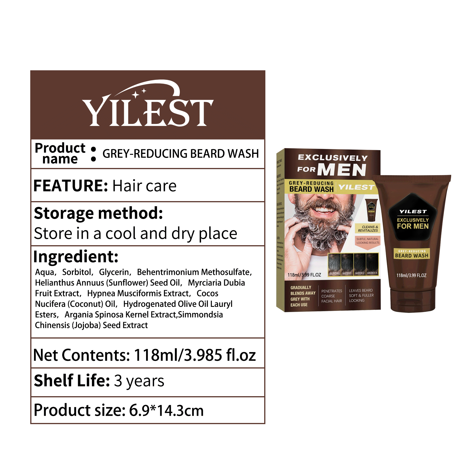 YILSET Beard Wash - HaiyiBeauty