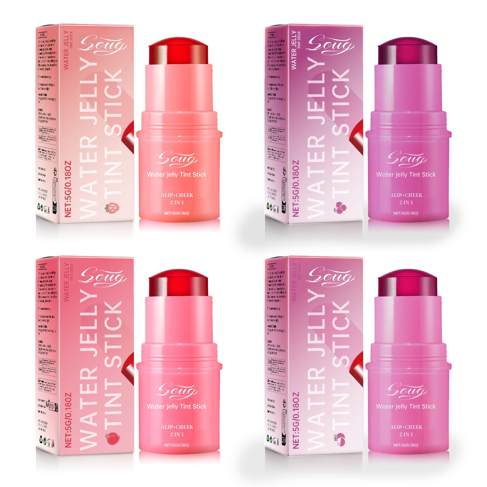 SUOG Blush Lip Gloss Stick - HaiyiBeauty
