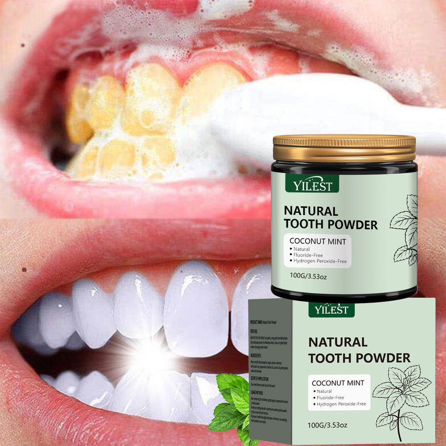 YILEST Natural Mineral Tooth Powder Coconut Mint Flavor - HaiyiBeauty