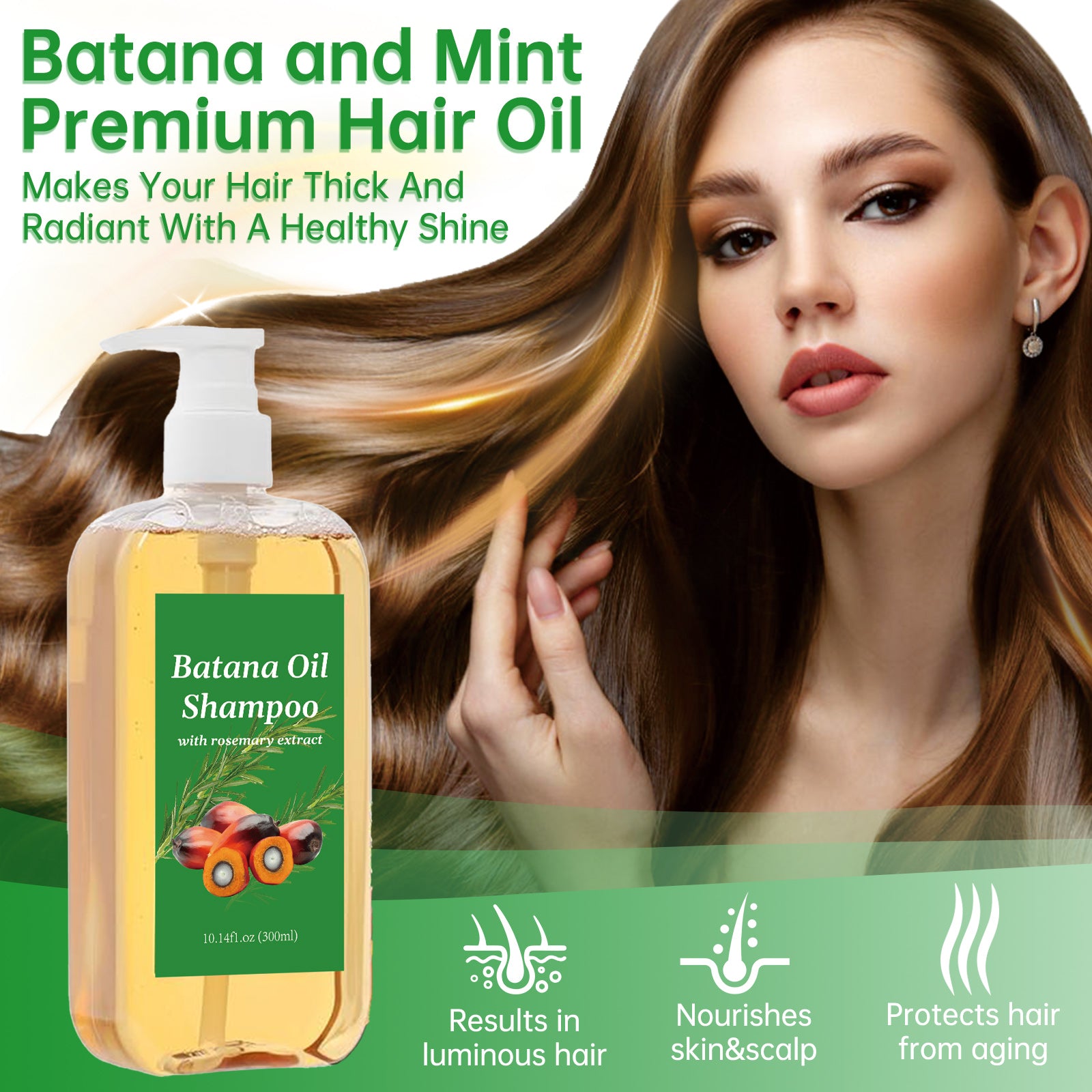 Batana Rosemary Oil Shampoo - HaiyiBeauty