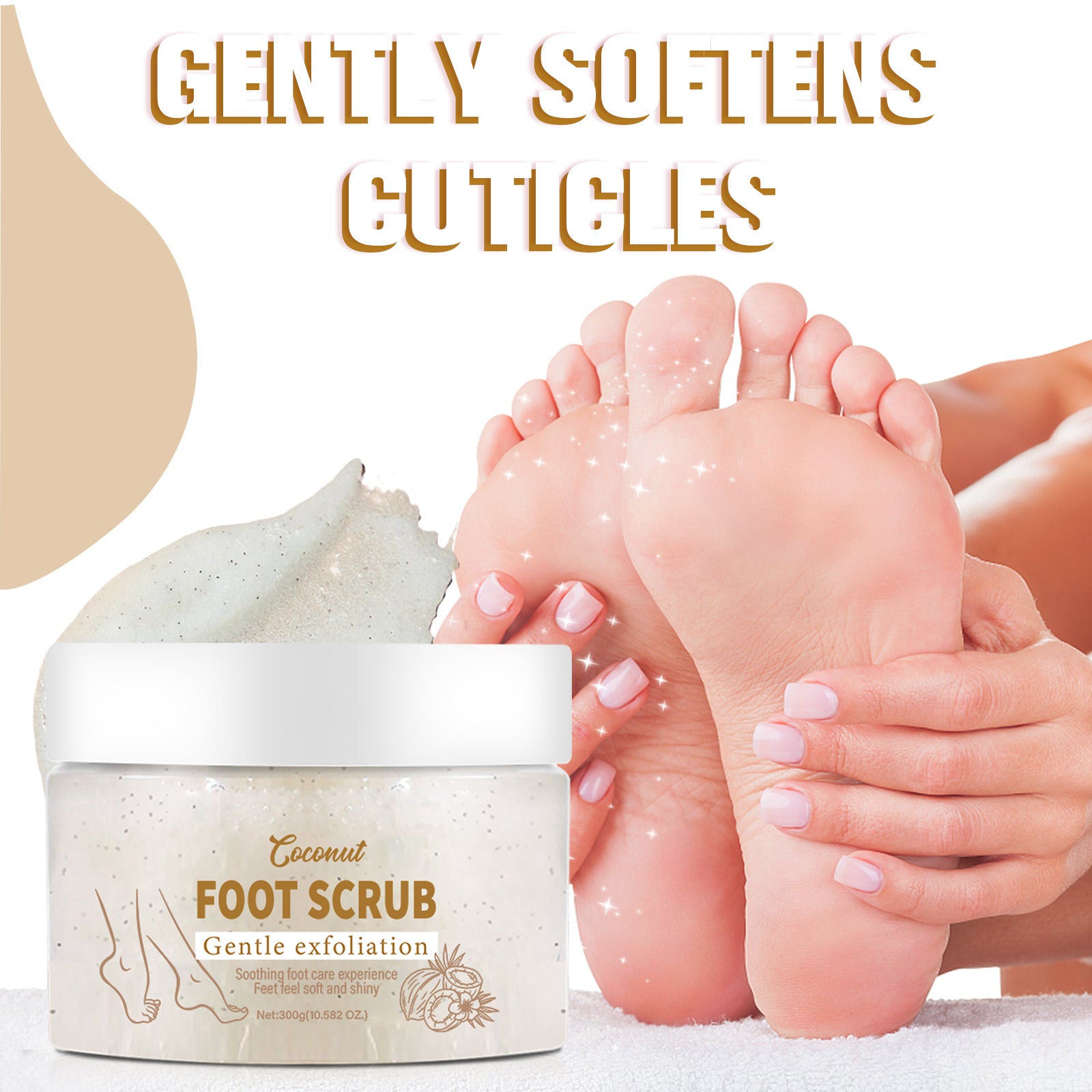 LUNOON Foot Scrub-Coconut Fragrance - HaiyiBeauty