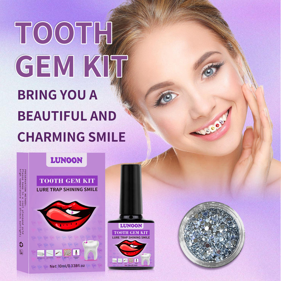 LUNOON Tooth Gemstone Set-Purple - HaiyiBeauty