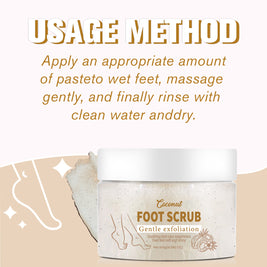 LUNOON Foot Scrub-Coconut Fragrance - HaiyiBeauty