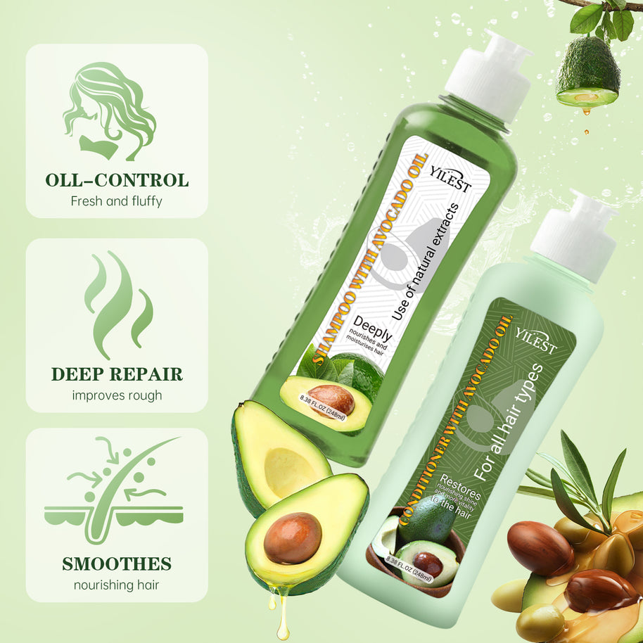 YILEST Avocado Shampoo Conditioner - HaiyiBeauty