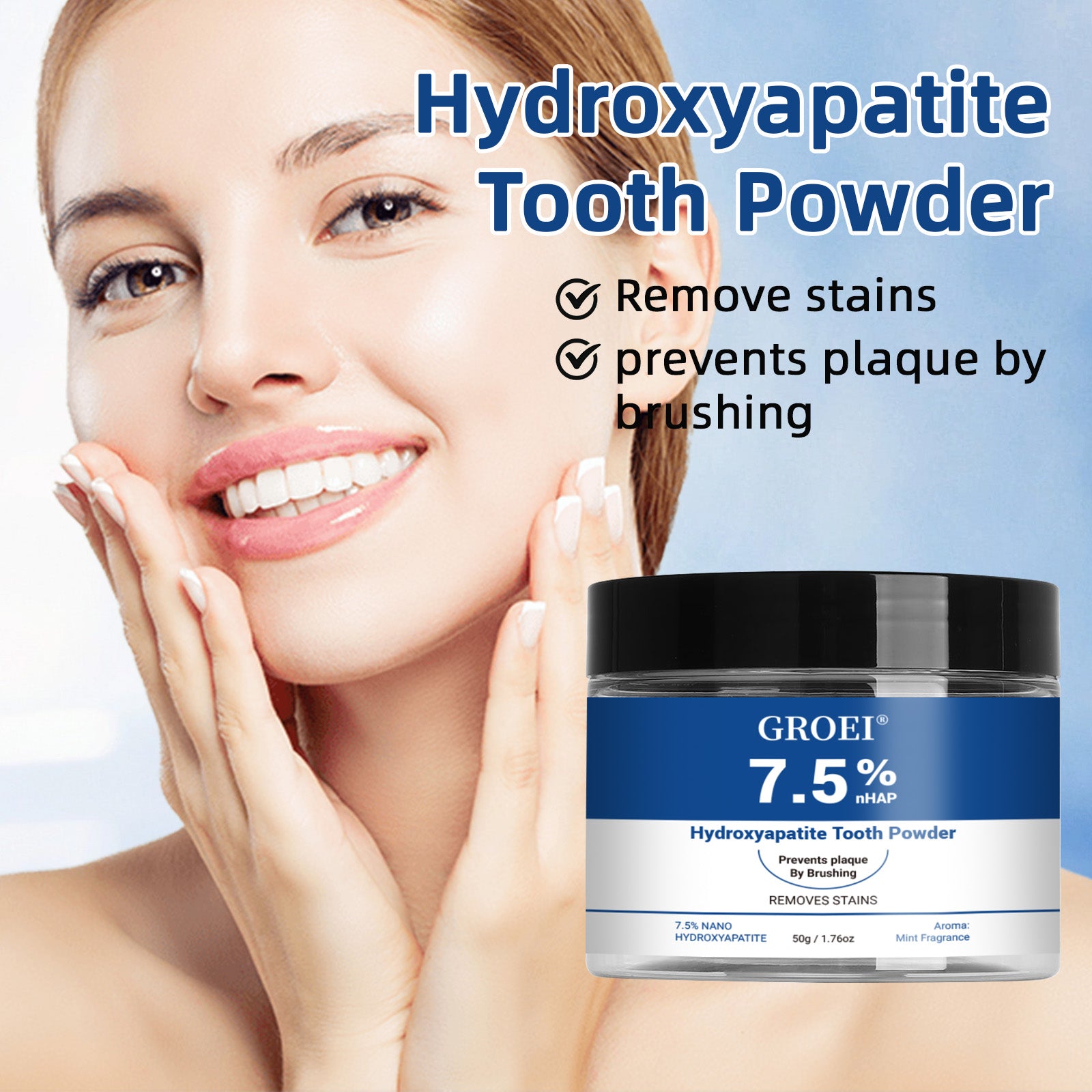 GROEI Hydroxyapatite Tooth Powder - HaiyiBeauty
