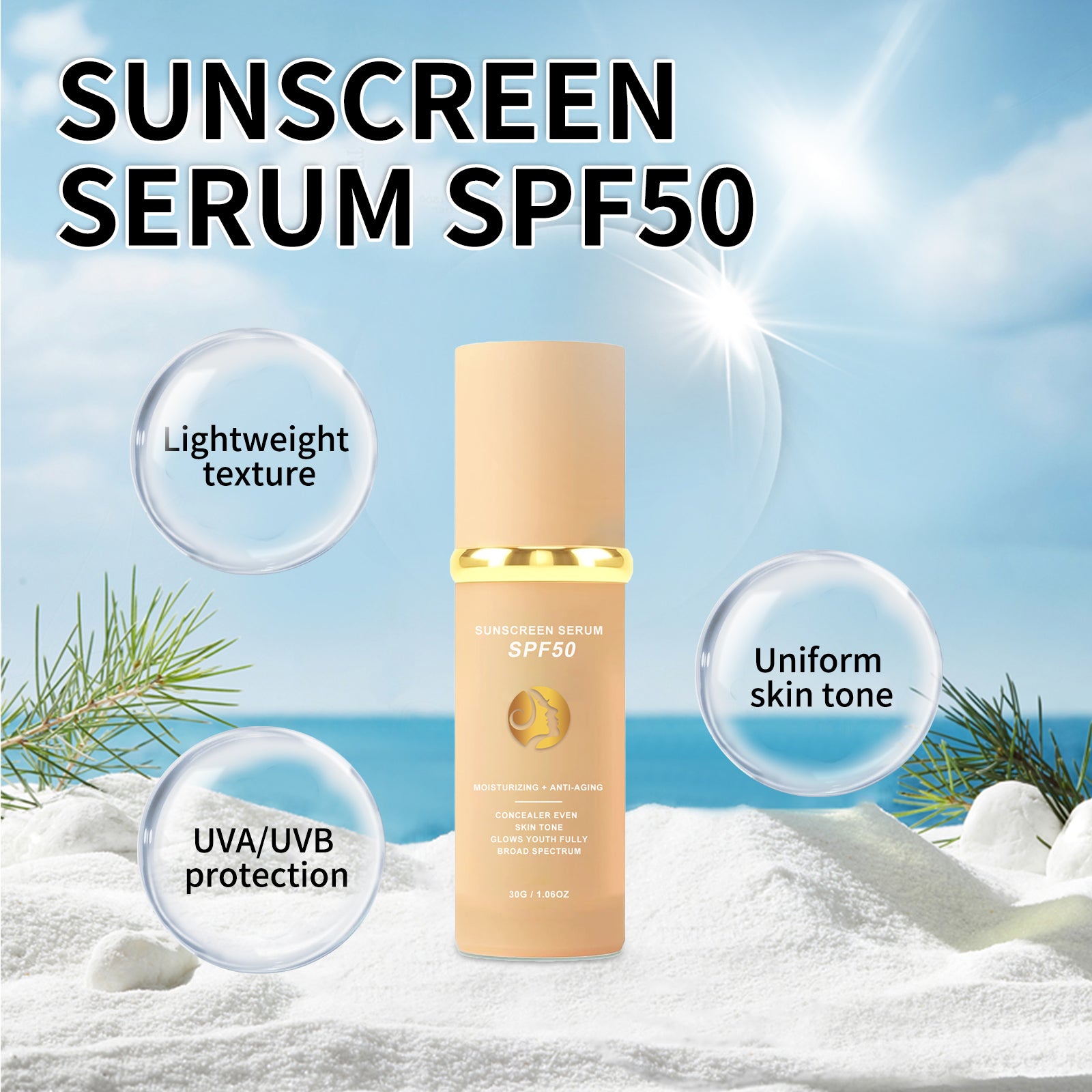 Sunscreen Essence Foundation - HaiyiBeauty