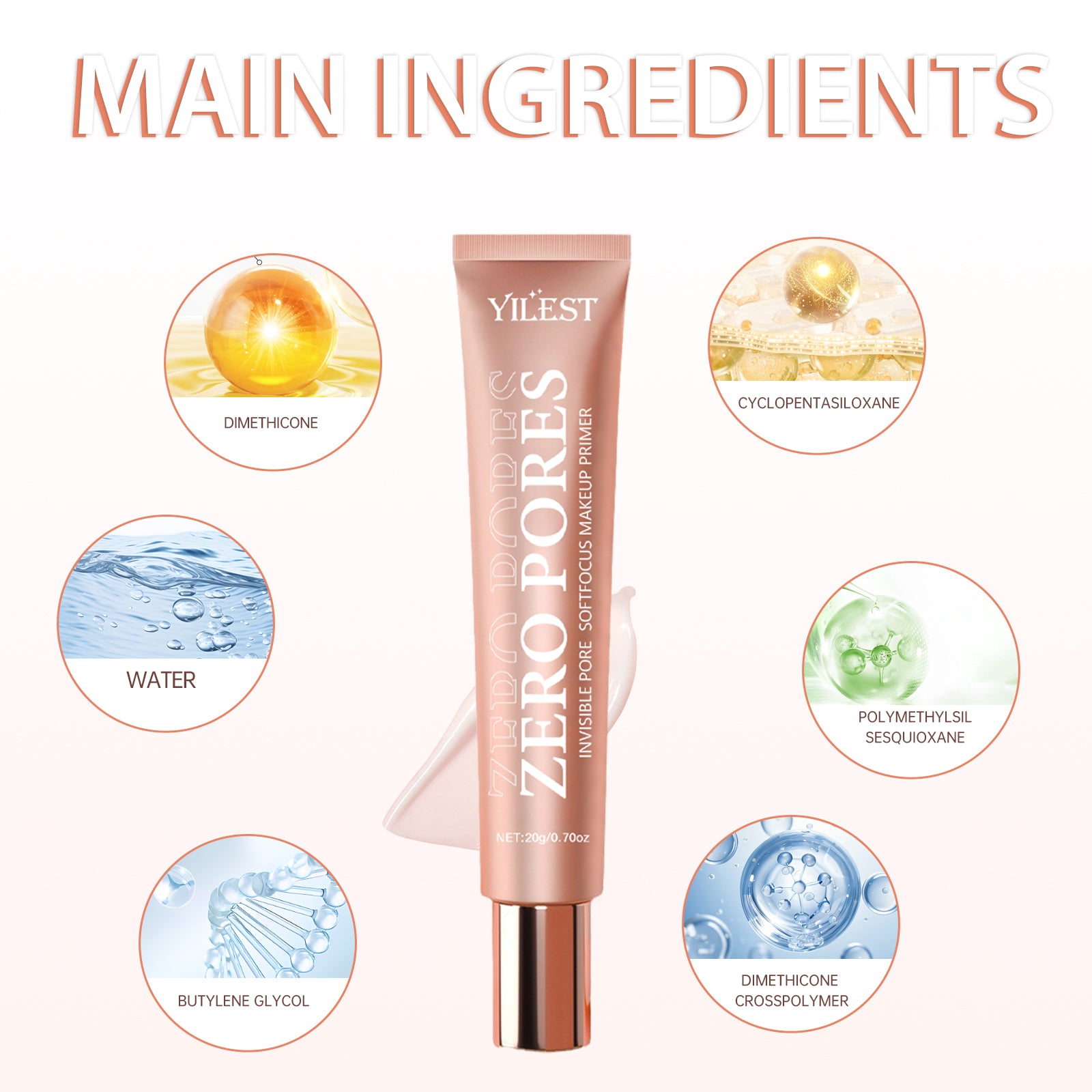 YILEST Invisible Pore Soft Focus Primer - HaiyiBeauty