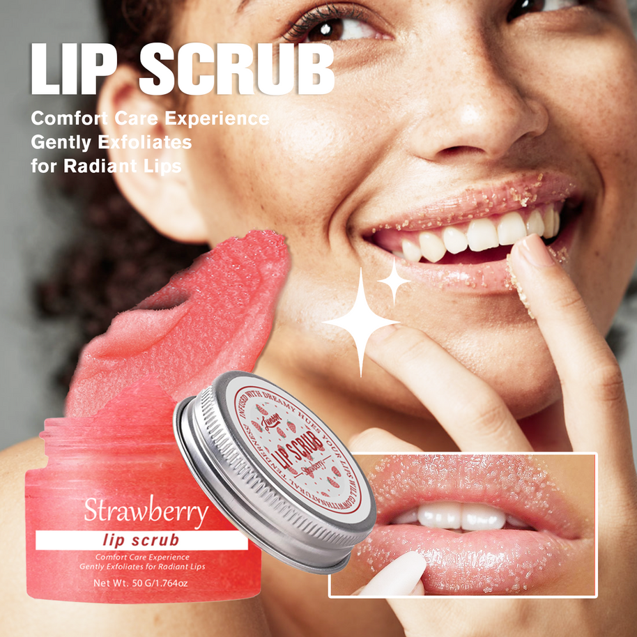Lip Scrub Strawberry - HaiyiBeauty