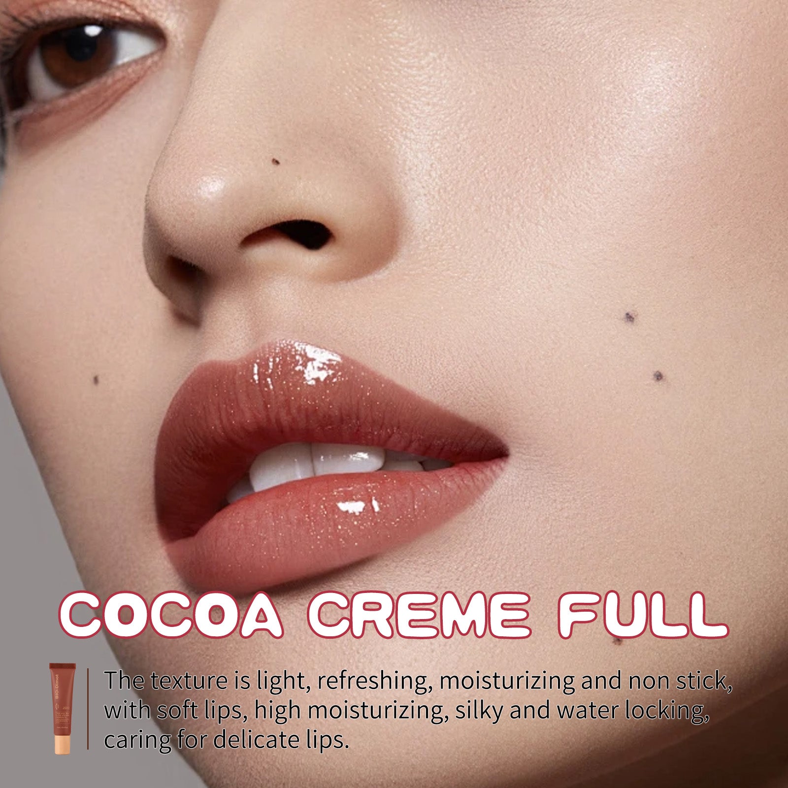 DIMOT Cocoa Cream Lipstick Reddish Brown - HaiyiBeauty