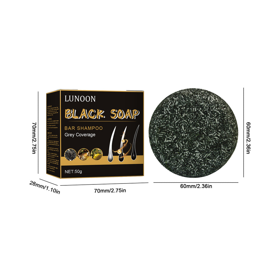 LUNOON Black Hair Soap - HaiyiBeauty