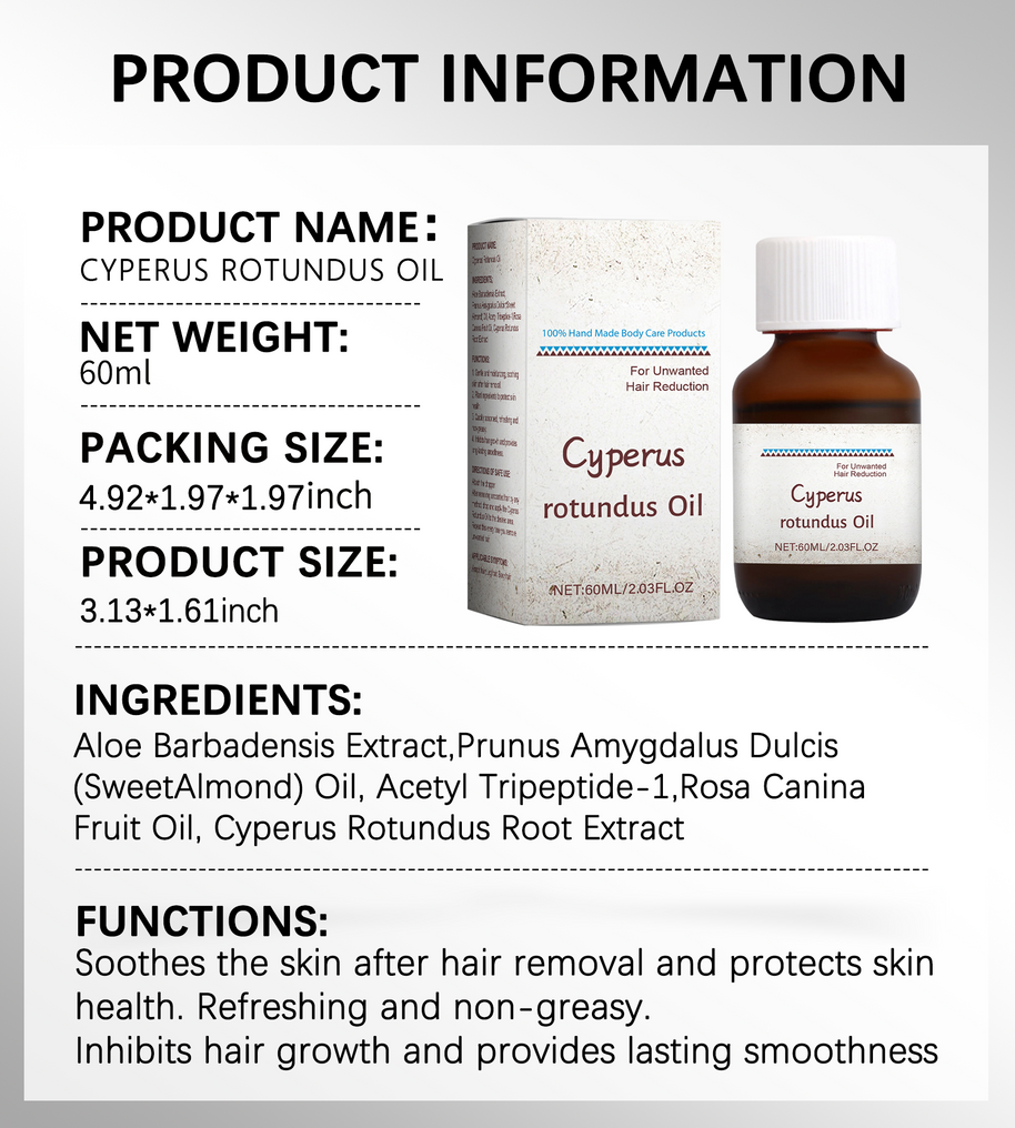 Cyperus Hair Removal Oil - HaiyiBeauty