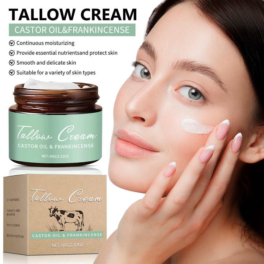 CASTOR OIL & FRANKINCENSE Tallow Cream - HaiyiBeauty