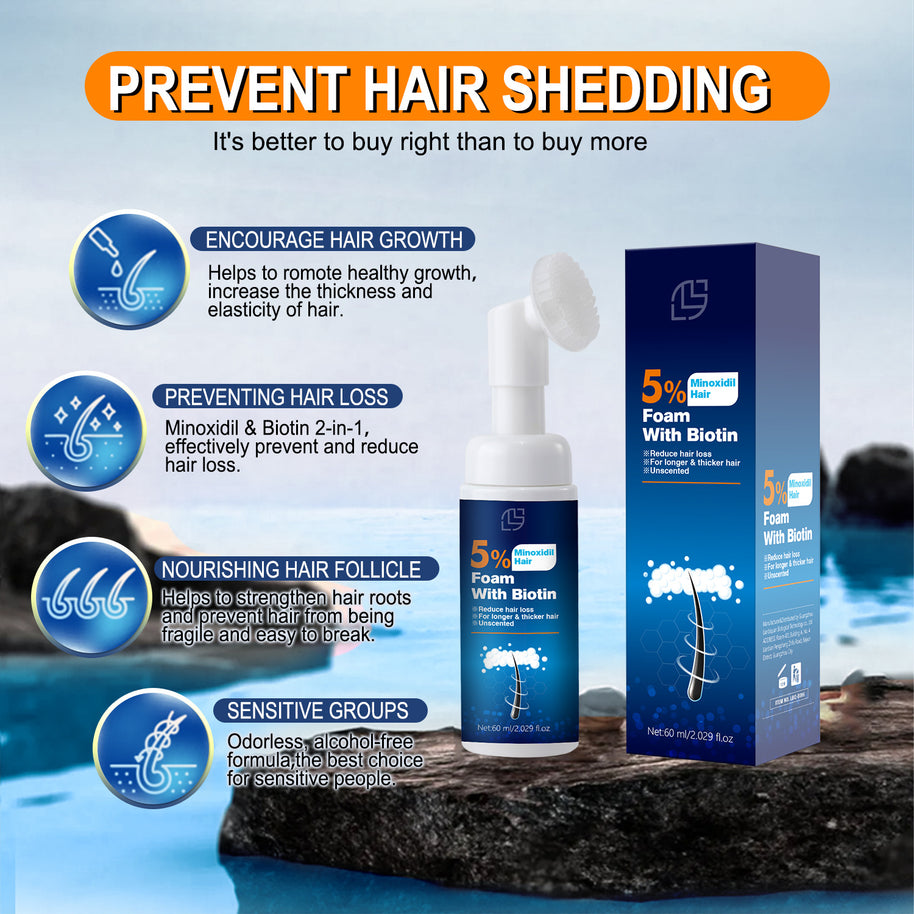 5% Minoxidil Biotin Foaming Agent - HaiyiBeauty