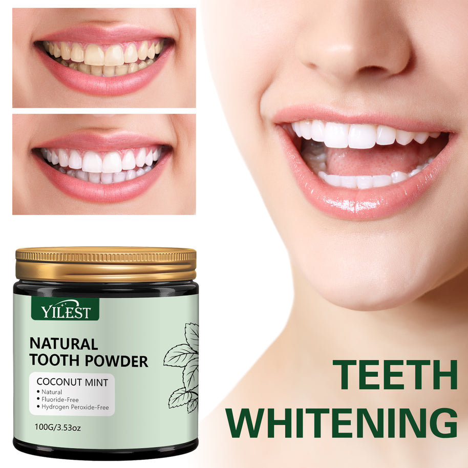 YILEST Natural Mineral Tooth Powder Coconut Mint Flavor - HaiyiBeauty