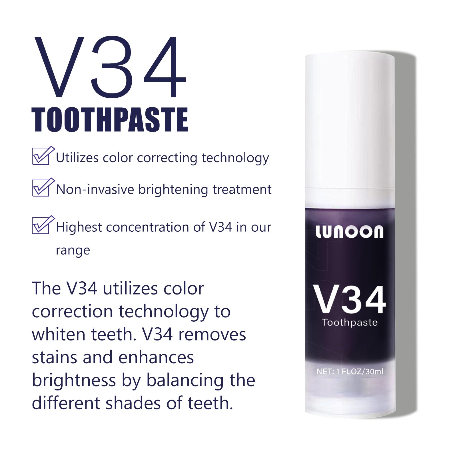 LUNOON V34 Toothpaste