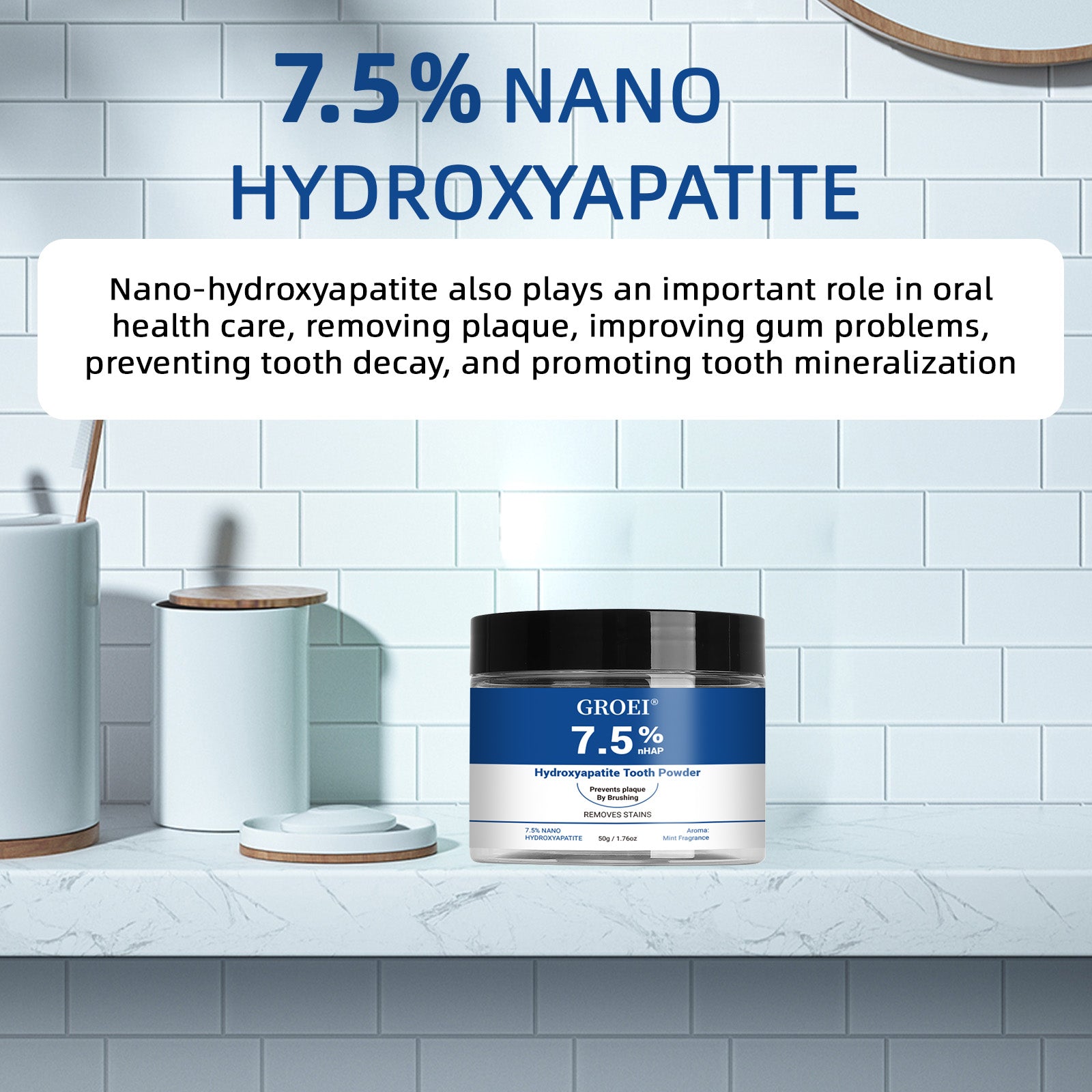 GROEI Hydroxyapatite Tooth Powder - HaiyiBeauty