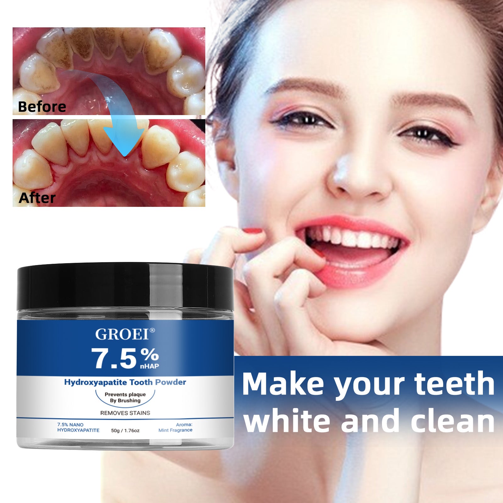 GROEI Hydroxyapatite Tooth Powder - HaiyiBeauty