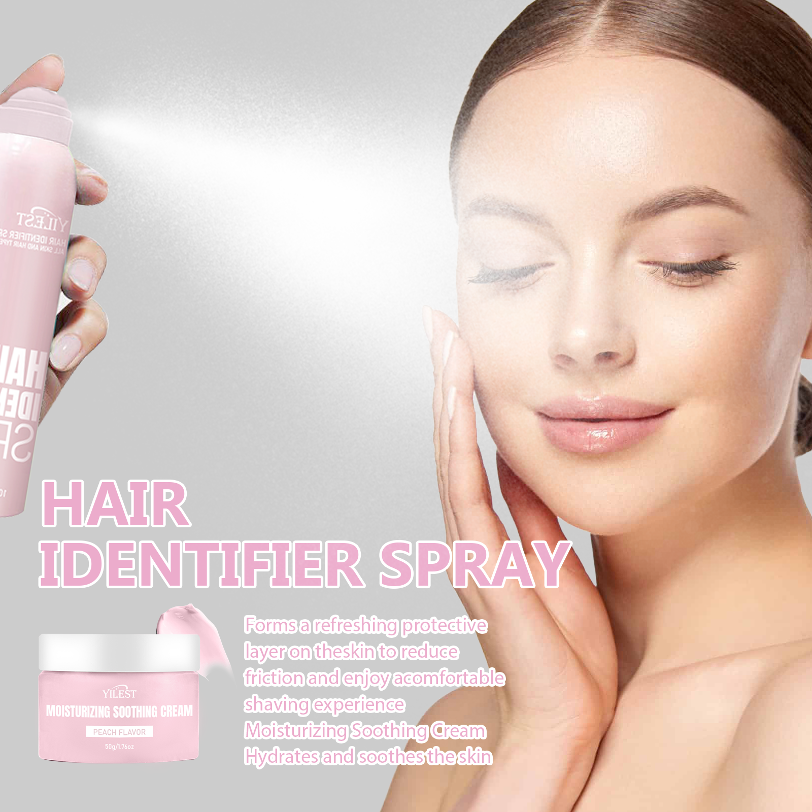 YILEST Moisturizing Soothing Cream Peach - HaiyiBeauty