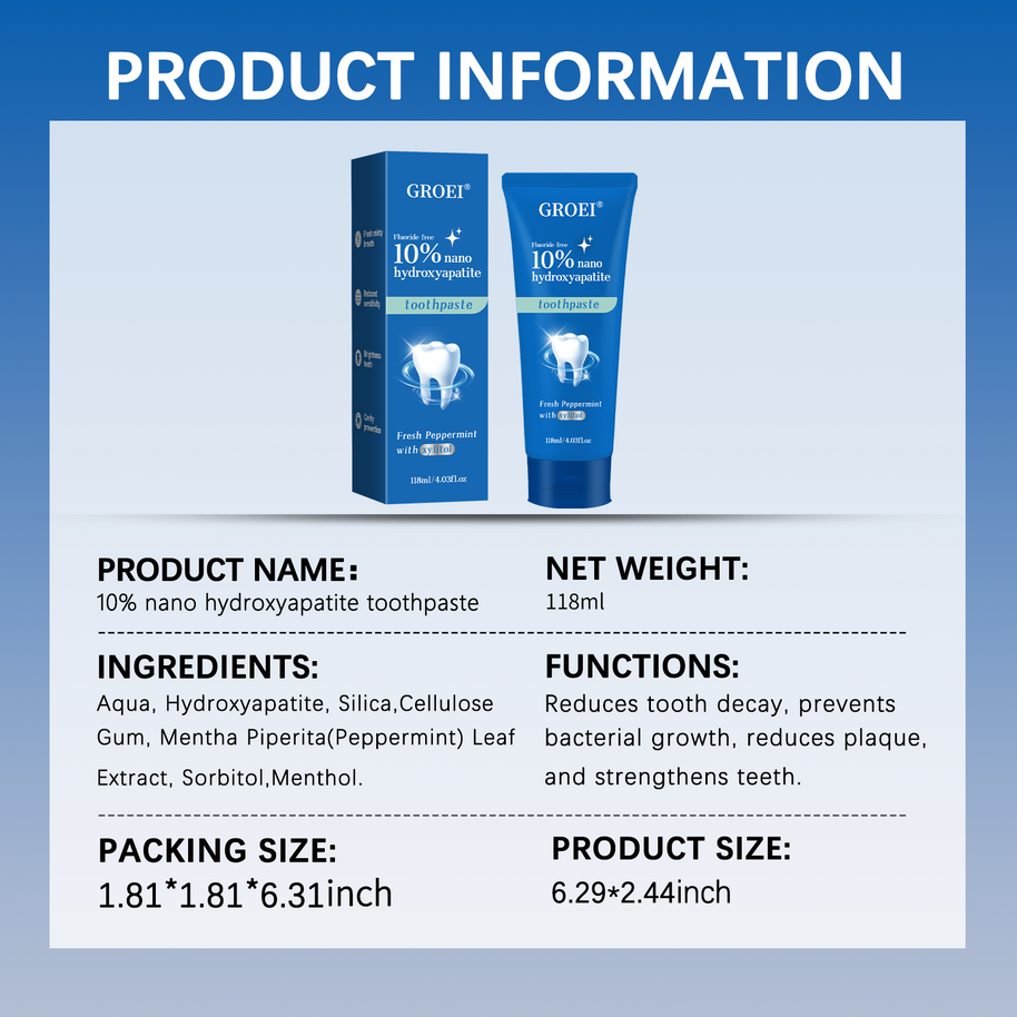 GROEI Oxygen-Free Toothpaste - HaiyiBeauty