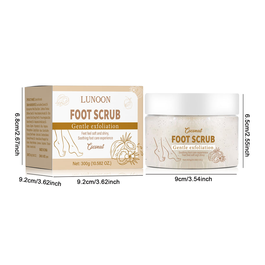 LUNOON Foot Scrub-Coconut Fragrance - HaiyiBeauty