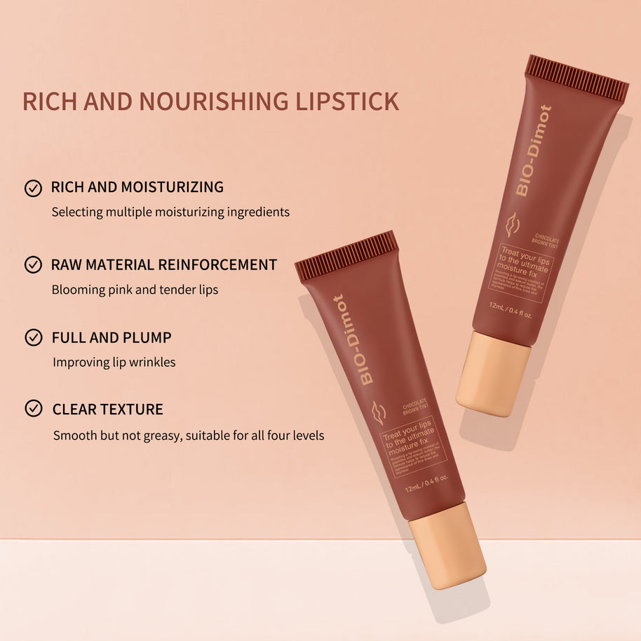 DIMOT Cocoa Cream Lipstick Reddish Brown - HaiyiBeauty