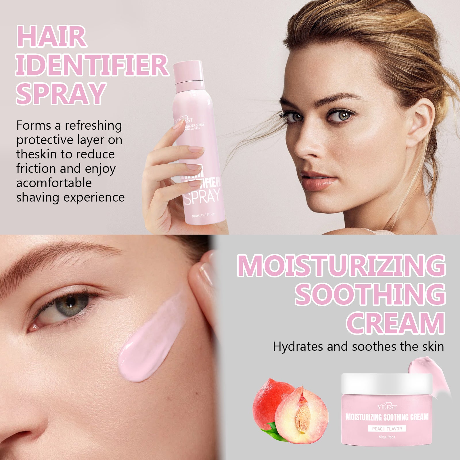 YILEST Moisturizing Soothing Cream Peach - HaiyiBeauty