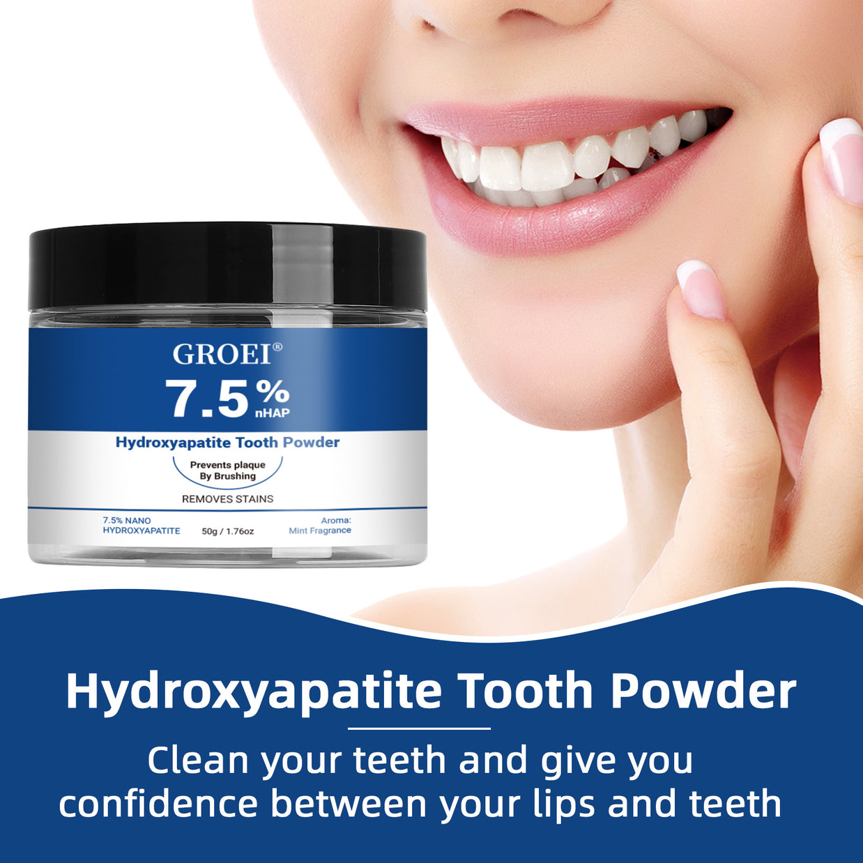 GROEI Hydroxyapatite Tooth Powder - HaiyiBeauty
