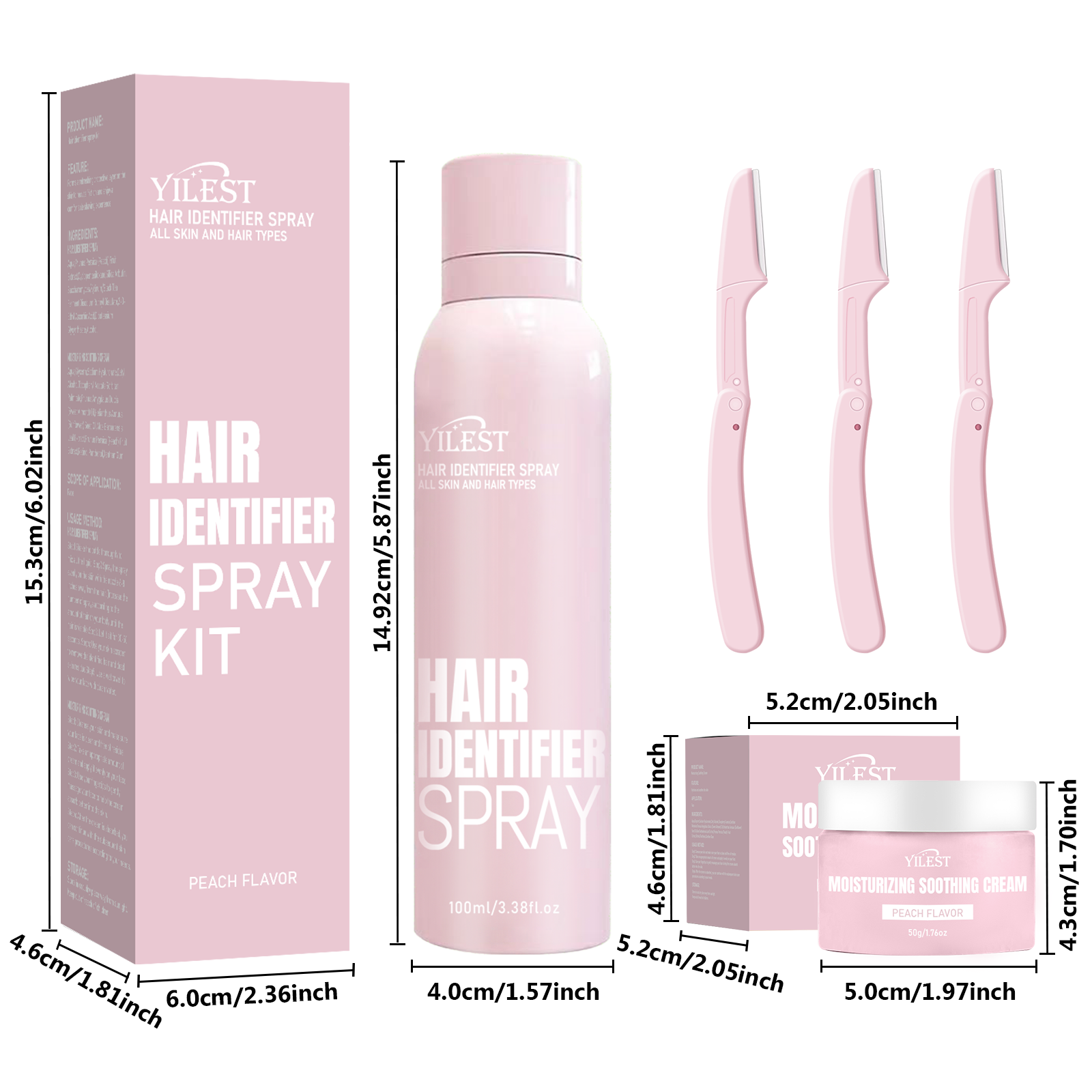 YILEST Moisturizing Soothing Cream Peach - HaiyiBeauty