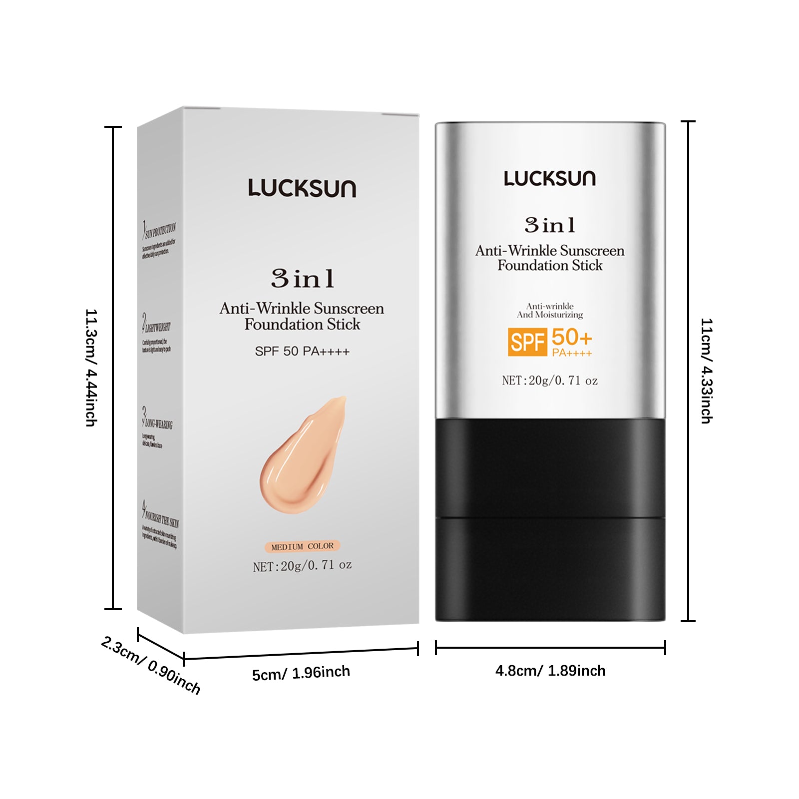 LUCKSUN Foundation Stick - HaiyiBeauty