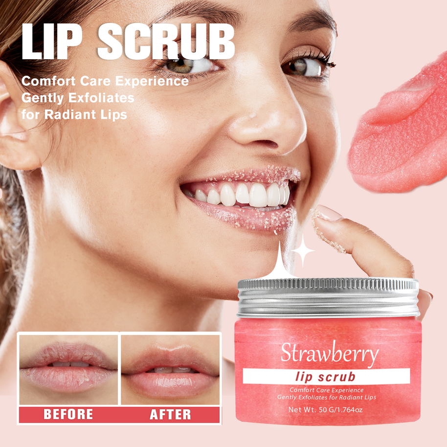 Lip Scrub Strawberry - HaiyiBeauty