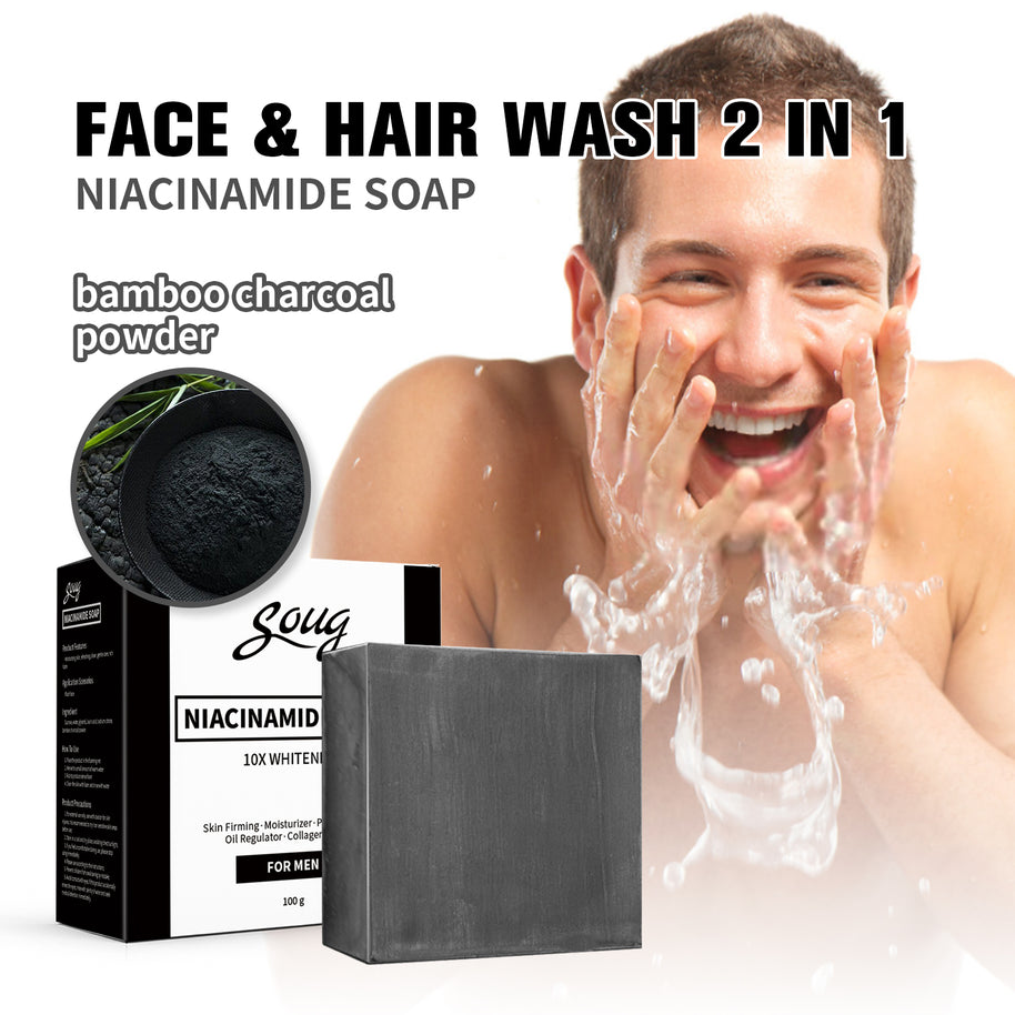 SOUG Bamboo Charcoal Facial Soap - HaiyiBeauty