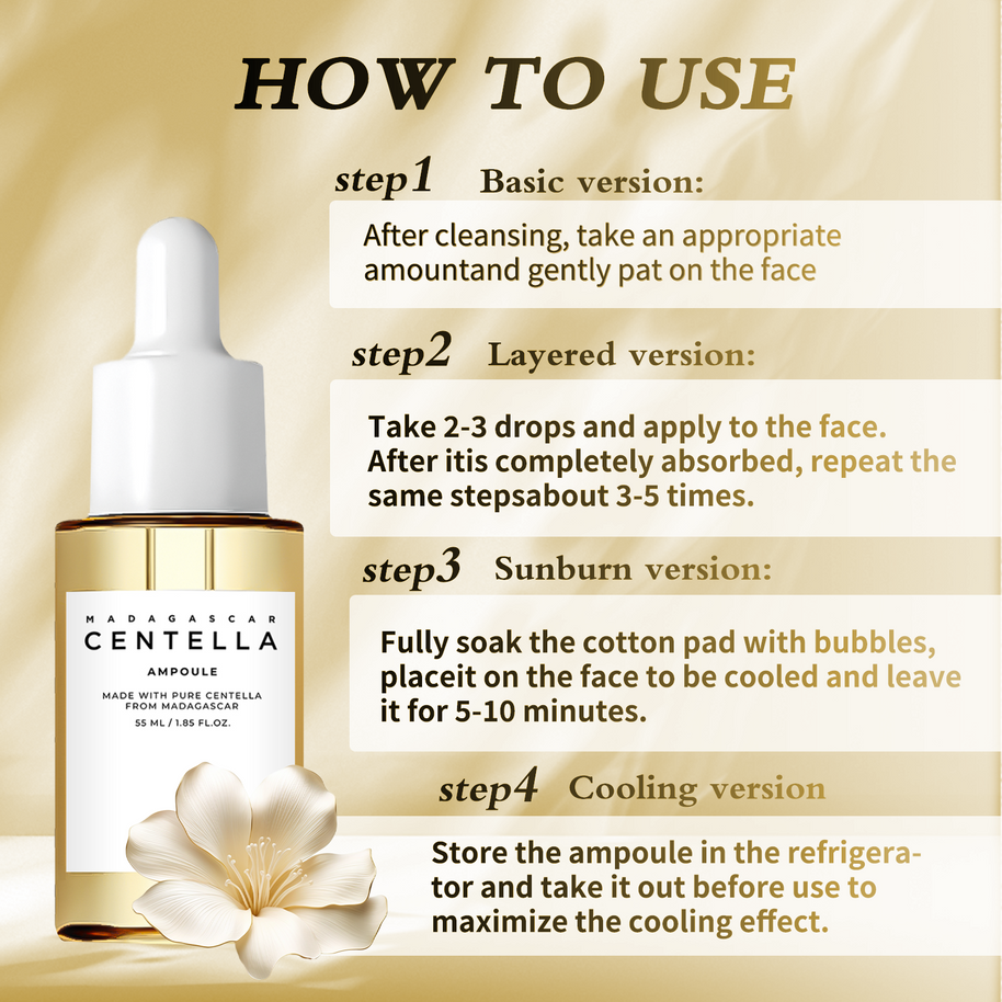 Madagascar Centella Asiatica Ampoule - HaiyiBeauty