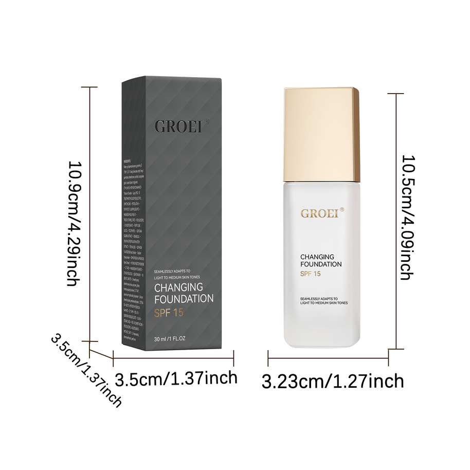 GROEI Color Changing Liquid Foundation - HaiyiBeauty