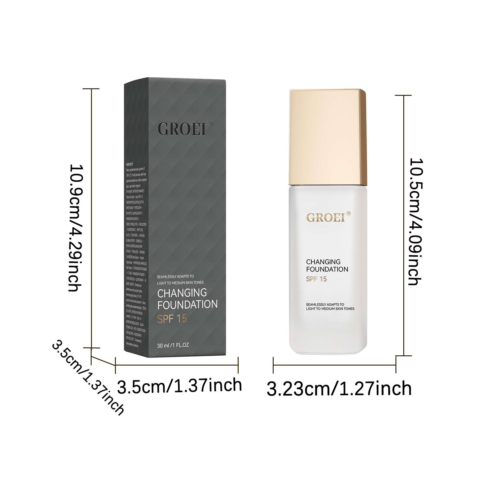 GROEI Color Changing Liquid Foundation
