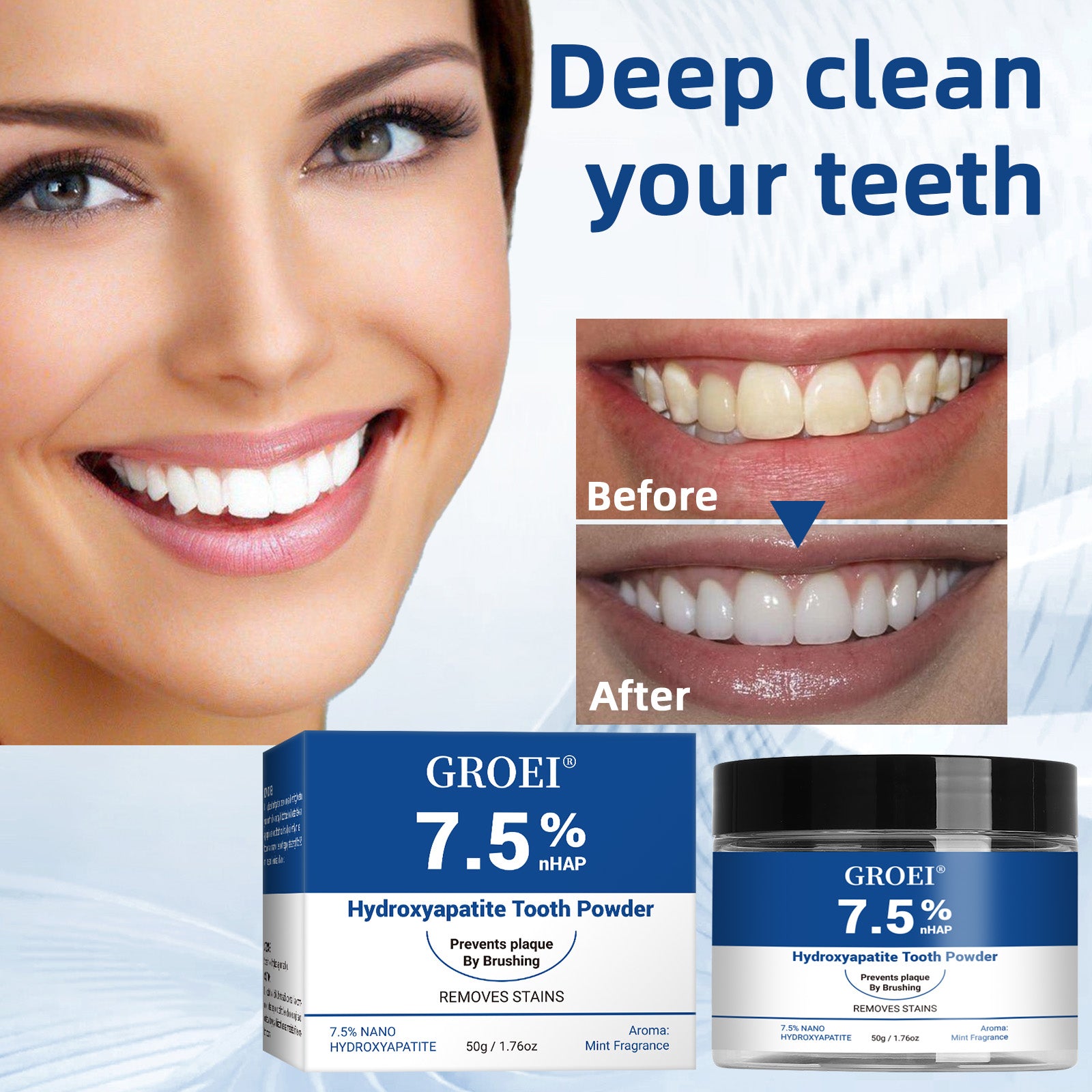 GROEI Hydroxyapatite Tooth Powder - HaiyiBeauty