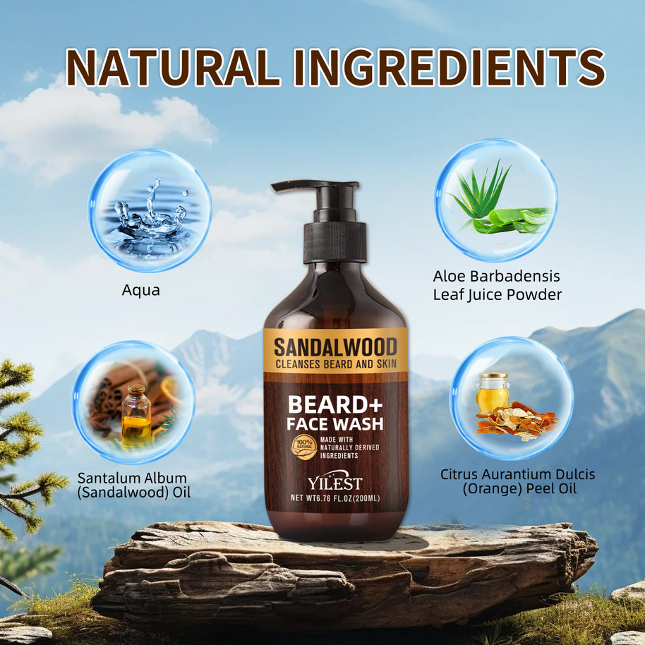 YILSET Men's Beard Cleanser - HaiyiBeauty