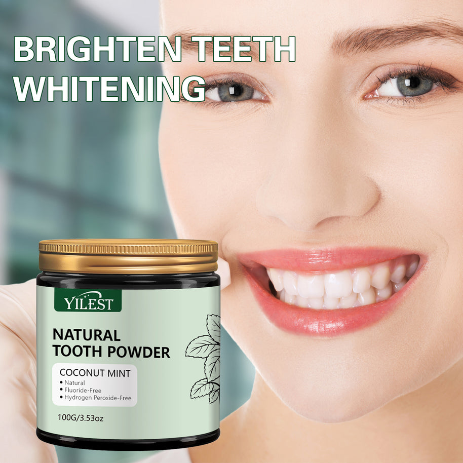 YILEST Natural Mineral Tooth Powder Coconut Mint Flavor - HaiyiBeauty