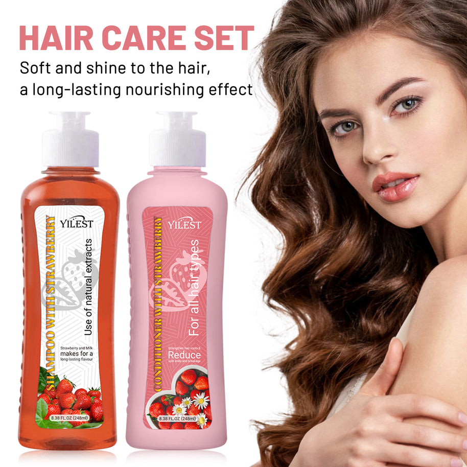 YILEST Strawberry Shampoo Conditioner - HaiyiBeauty