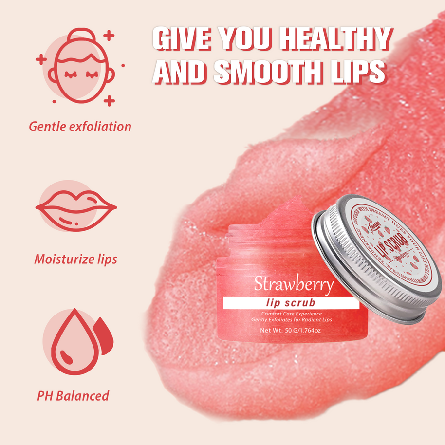 Lip Scrub Strawberry - HaiyiBeauty