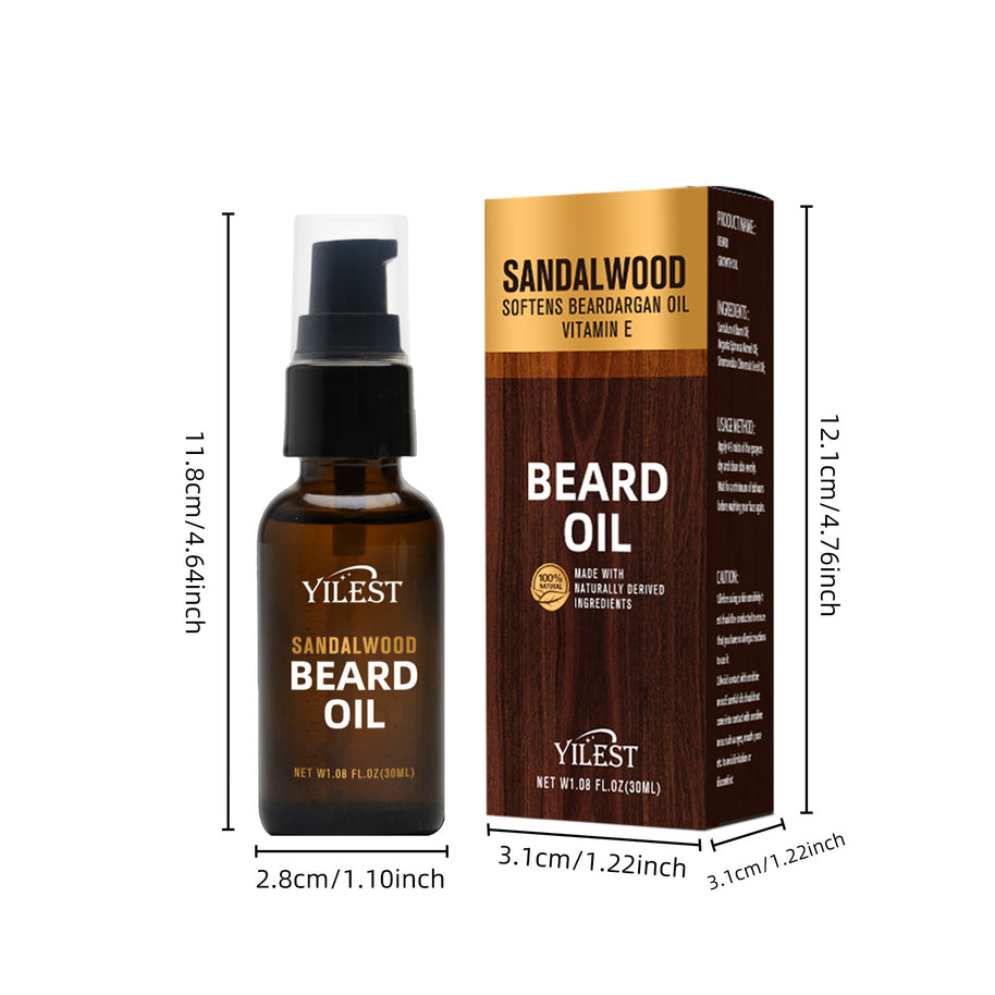 YILSET Men's Beard Essential Oil - HaiyiBeauty