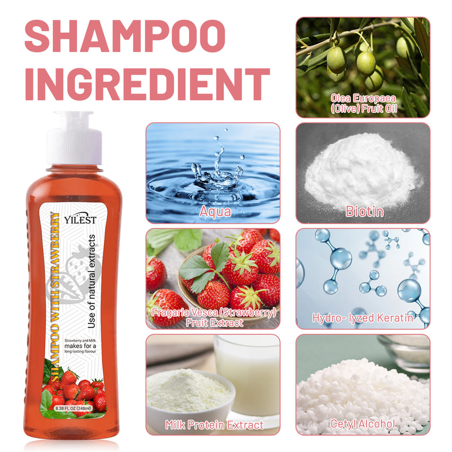 YILEST Strawberry Shampoo Conditioner - HaiyiBeauty