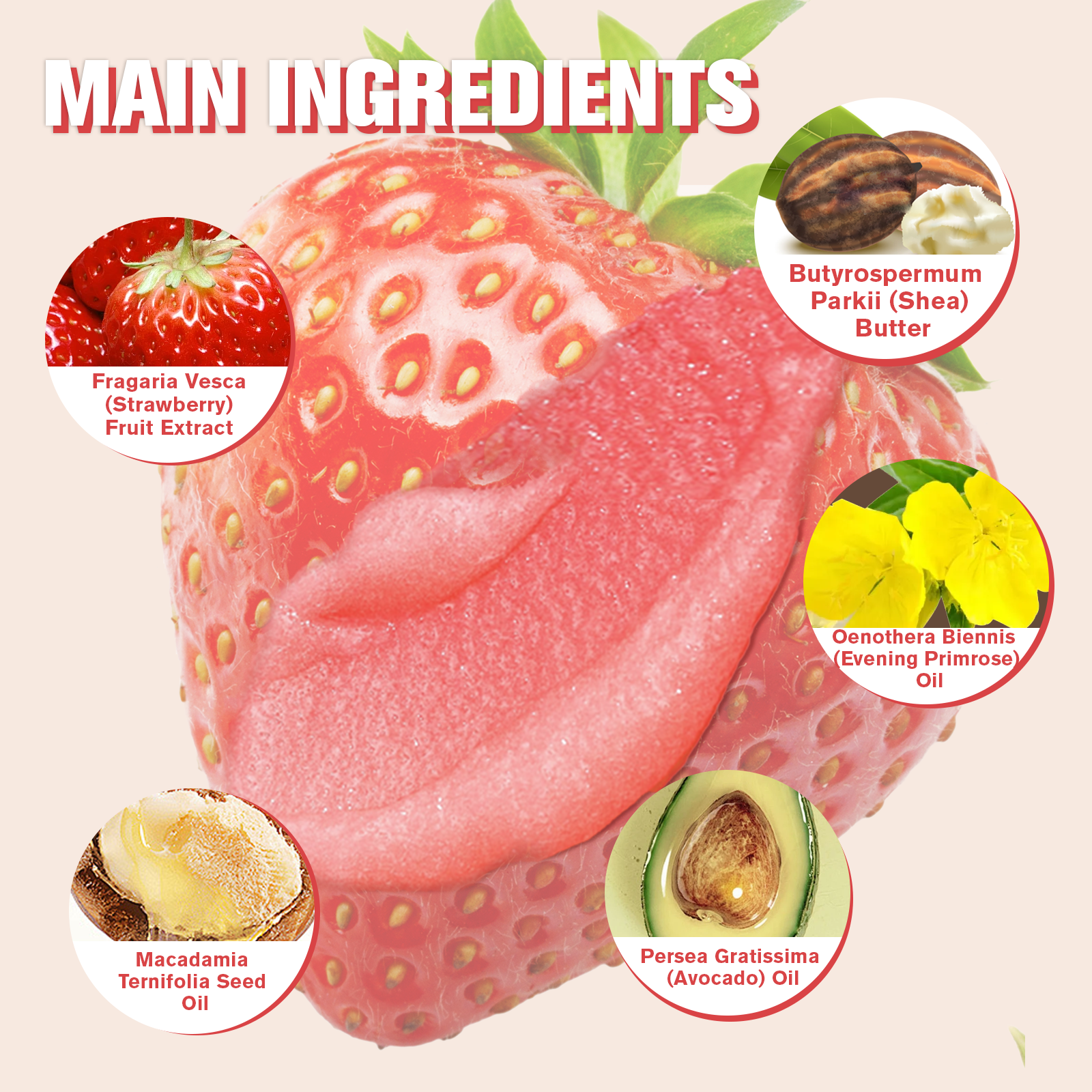 Lip Scrub Strawberry - HaiyiBeauty
