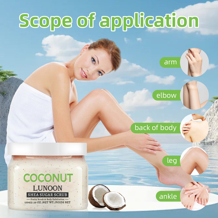LUNOON Coconut Body Scrub - HaiyiBeauty