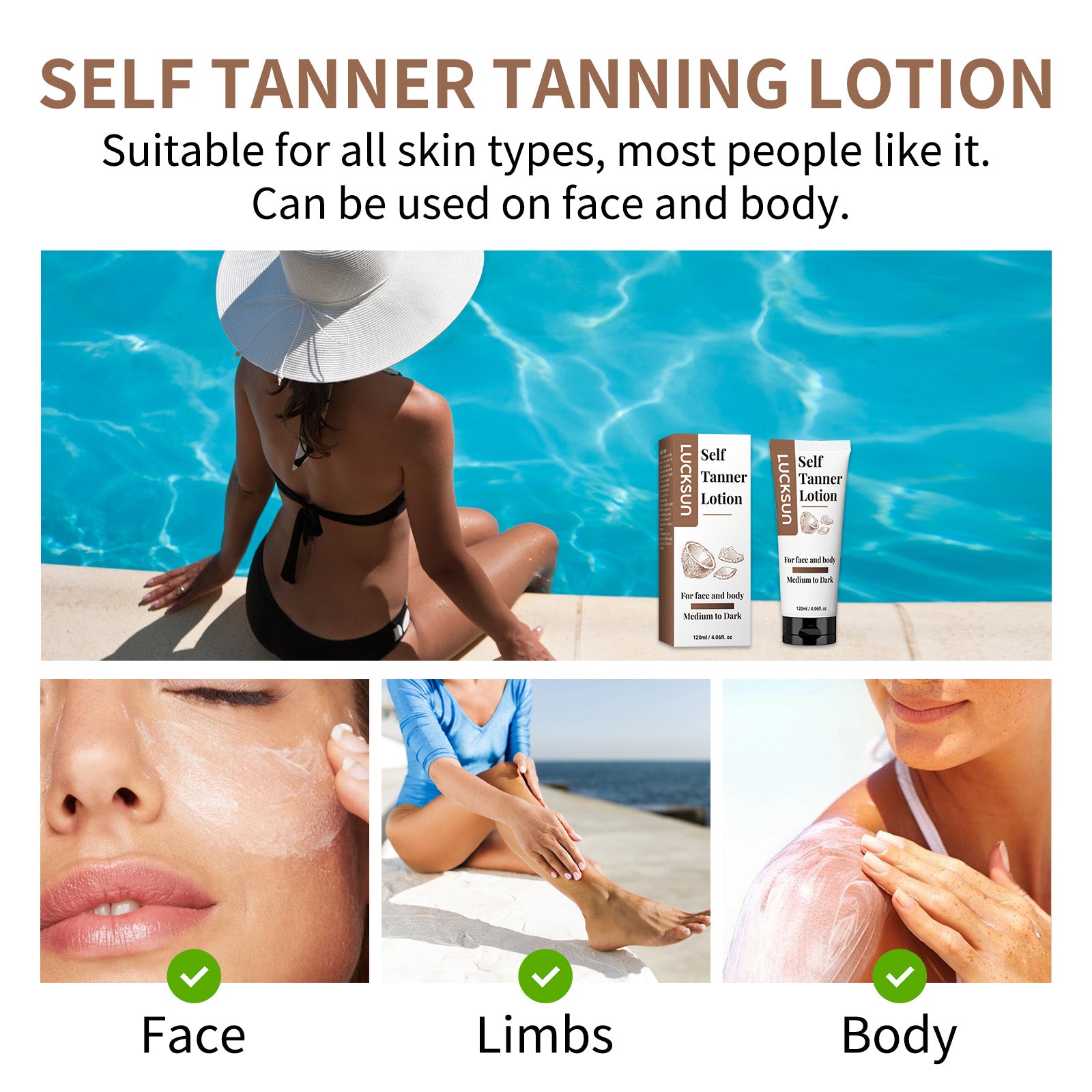 LUCKSUN Tanning Lotion - HaiyiBeauty